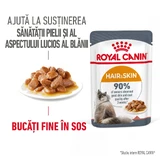 ROYAL CANIN Hair & Skin Care Adult, wet cat food, skin & fur, (in sauce), 85g