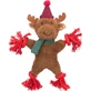 TRIXIE Weihnachten Ren, Spielzeug String Hunde XS-XL, körperliche Aktivitäten, Baumwolle, braun und rot, 32cm
