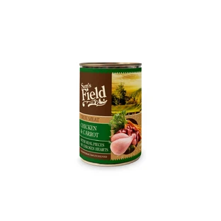 SAM'S FIELD True Meat, XS-XL, Chicken and Carrot, canned grain-free wet dog food, (in aspic), 400g