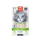 WANPY Niergezondheid Creamy Treat, Kip en Groente, functioneel beloningszakje voor katten, niersysteem, (puree), 70g, 70g
