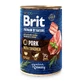 BRIT Premium By Nature, Pork and Trachee, canned grain-free moist dog food, (pate), 400g