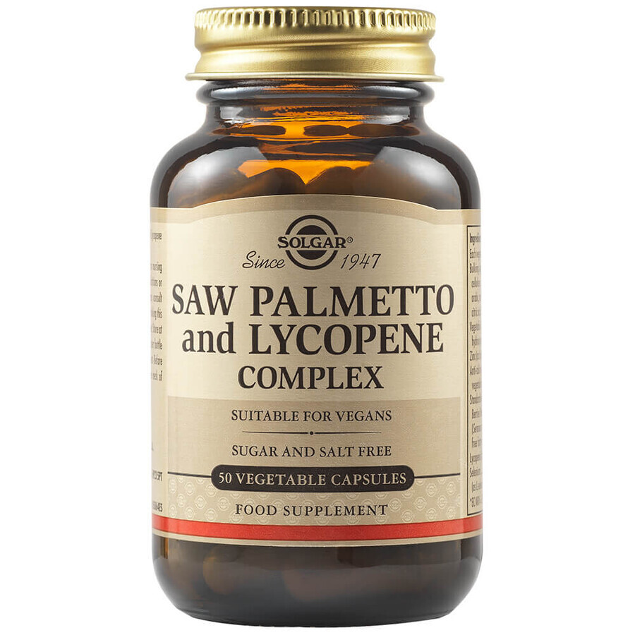 Acquista Complesso a base di Saw Palmetto, Opectina e Licopene, 50 capsule, Solgar Complesso a base di Saw Palmetto, Opectina e Licopene, 50 capsule, Solgar
