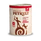 PETKULT Monoprotein Sensitive, Beef and Brown Rice, canned single protein grain free wet food for dogs, 800g