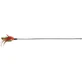 TRIXIE Plumes de Noël, jouet en plumes pour chat, canne à pêche pour chat, activités physiques, plastique, vert et rouge, 50cm