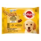 PEDIGREE Junior Gemengde Selectie, XS-XL, Vlees en Rijst, zakjes natvoer voor junior honden, (in aspic), multipack, 100g x 4verpakking