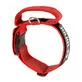 JULIUS-K9 Color & Gray, adjustable collar with handle dogs, nylon, 50mm x 49-70cm, red with gray