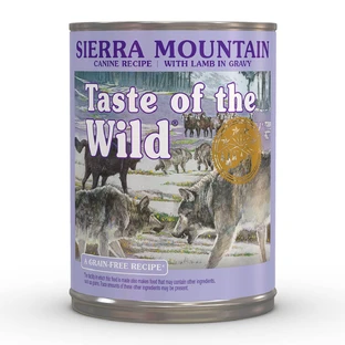 TASTE OF THE WILD Sierra Mountain, Miel, comida húmeda en lata sin cereales, (en salsa), 390g