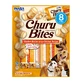 INABA Churu Bites, Pollo, golosinas para perros sin cereales, croquetas rellenas, 12g x 8
