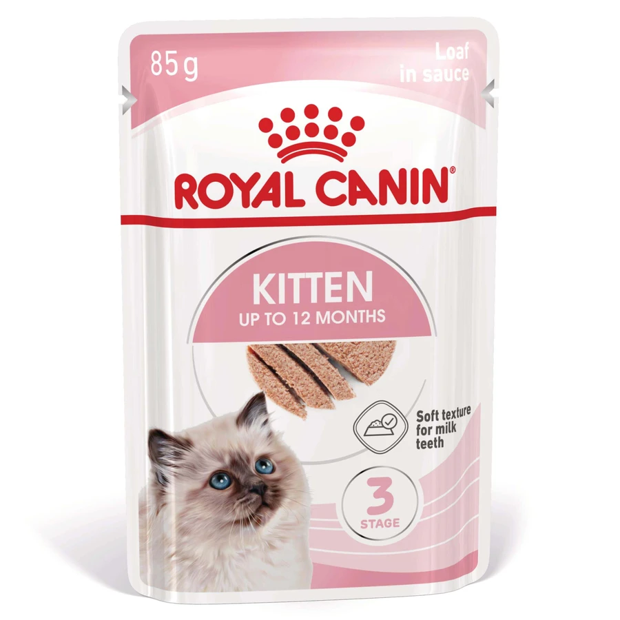 ROYAL CANIN Kitten, comida húmeda para gatos jóvenes, (paté), 85g