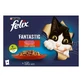 PURINA Felix Fantastic, 2 smaken (Vita en Kip), gemengde verpakking, zakjes natvoer, (in aspic), 85g x 4