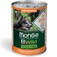 MONGE BWild BWild Adult Mini, XS-S, Pato y Calabaza, comida húmeda en lata sin cereales para perros, (en salsa), 400g