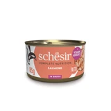 SCHESIR Complete Nutrition, Lachs, Katzennassfutter in Dosen, (in Suppe), 85g