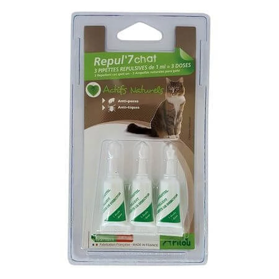 Antiparasitic Pipette Pill Pill Cat, 3 X 1 ml