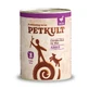 PETKULT Grain Free Adult, Ente, getreidefreies Nassfutter in Dosen für Hunde, 800g