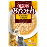 INABA Ciao Broth, Chicken, sachet de nourriture humide sans grain pour chat, (en soupe), 40g