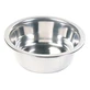 TRIXIE, cuenco para perro, redondo, acero inoxidable, plata, XS-S(0,45l, ⌀13cm)