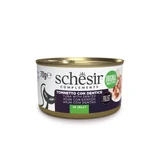 SCHESIR Complementary In Jelly, Thunfisch und Hecht, Katzennassfutter in Dosen, (in Aspik), 70g