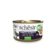 SCHESIR Complément en Gelée, Thon et Brochet, nourriture humide en conserve pour chats, (en aspic), 70g