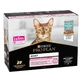 PURINA Pro Plan Delicate Digestion, Fish, sachet moist cat food, digestive system, (in sauce), multipack, 85g x 10pcs