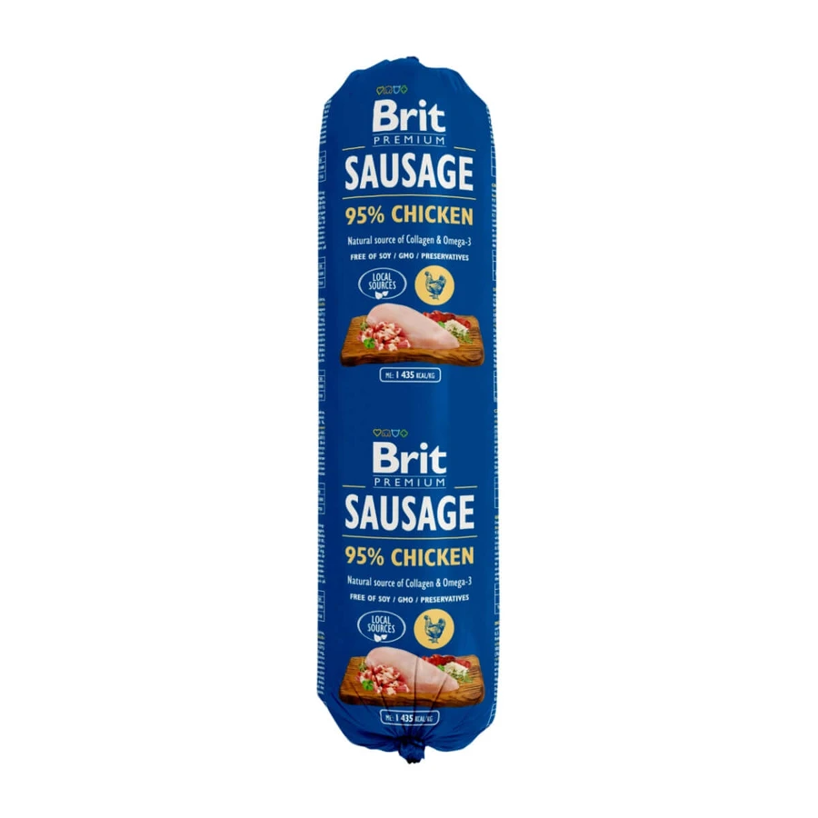 BRIT Premium, Kip, salami natvoer graanarm voor honden, 800g