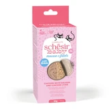SCHESIR Baby Mousse & Fillets, Huhn und Lachs, getreidefreie Feuchtnahrung in Dosen für junge Katzen, (Mousse), Multipack, 55g x 3St.