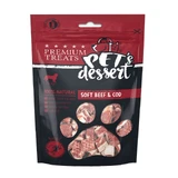 PET'S DESSERT Soft, XS-XL, Manzo e Merluzzo, sacchetto di ricompensa senza cereali per cani, 80g
