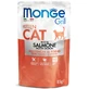 MONGE Grill Kitten, Salmon, sachet grain-free wet food for junior cats, (in aspic), 85g