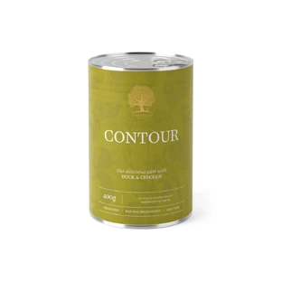 ESSENTIAL Contour, XS-XL, Pato y Pollo, comida húmeda en lata sin cereales para perros senior, obesidad, (paté), 400g