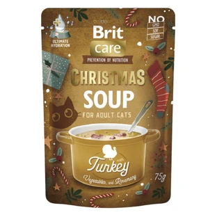 BRIT Kerstsoep, Kalkoen, zakje natvoer zonder granen, (topping), 75g