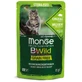 MONGE BWild BWild Sterilized, Sanglier et Légumes, sachet de nourriture humide sans céréales pour chats stérilisés, (en sauce), 85g