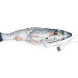 CAMON Fish Model A met USB, interactief kattenspeeltje, slim, textiel, veelkleurig, 1 stuk