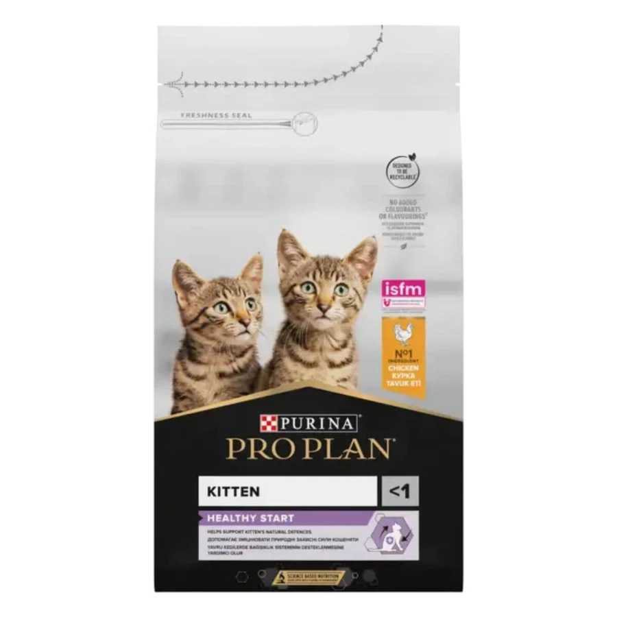PURINA Pro Plan Healthy Start Kitten, Chicken, nourriture sèche pour chats juniors, 1.5kg