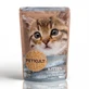 PETKULT Kitten, Cod and Sardines, sachet grain-free wet food for junior cats, 100g