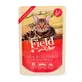 SAM'S FIELD True Meat Fillets Sterilized, Beef, sachet grain-free wet food for sterilized cats, (in sauce), 85g