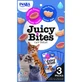 INABA Churu Juicy Juicy Bites, thon et poulet, sachet de récompense pour chat sans céréales, semi-small, 33.9g
