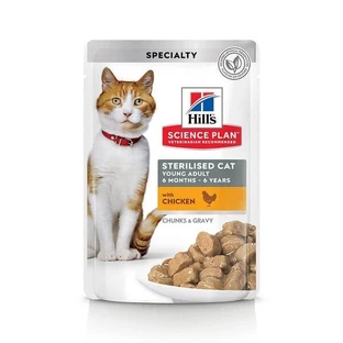 Hill's SP Feline Adult Feline Sterilized Pouch Pollo, 85 g