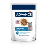 ADVANCE Sterilized, Kalkoen, zakje natvoer voor gesteriliseerde katten, (in saus), 85g