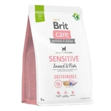 BRIT Care Sustainable Sensitive, XS-XL, Insects & Fish, dry dog food, skin & fur, digestive system, 3kg