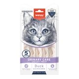 WANPY Urinary Care Creamy Creamy Treats, Duck and Chicken, functional cat treats pouch, urinary system, (pureed), 70g, 70g