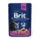 BRIT Premium, Salmon and Trout, sachet wet cat food, (in sauce), 100g