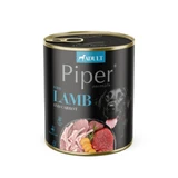 PIPER Dieren, XS-XL, Lam en Wortel, graanvrij nat hondenvoer in blik, (in aspic), 800g