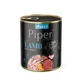 PIPER Animals, XS-XL, Lamb and Carrot, canned grain-free wet dog food, (in aspic), 800g