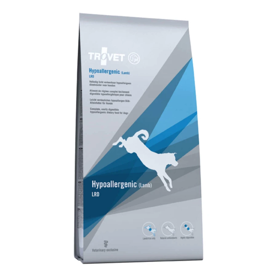 TROVET Hypoallergenic LRD, XS-XL, Honing, veterinair dieet, droogvoer voor honden, allergieën, 3kg