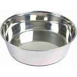 TRIXIE Roestvrij Staal, hondenbak, rond, anti-slip, roestvrij staal, zilver, XS-S(0.5l, ⌀14cm)