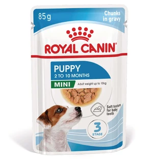 ROYAL CANIN Mini Puppy, natvoer voor jonge honden, (in saus), 85g