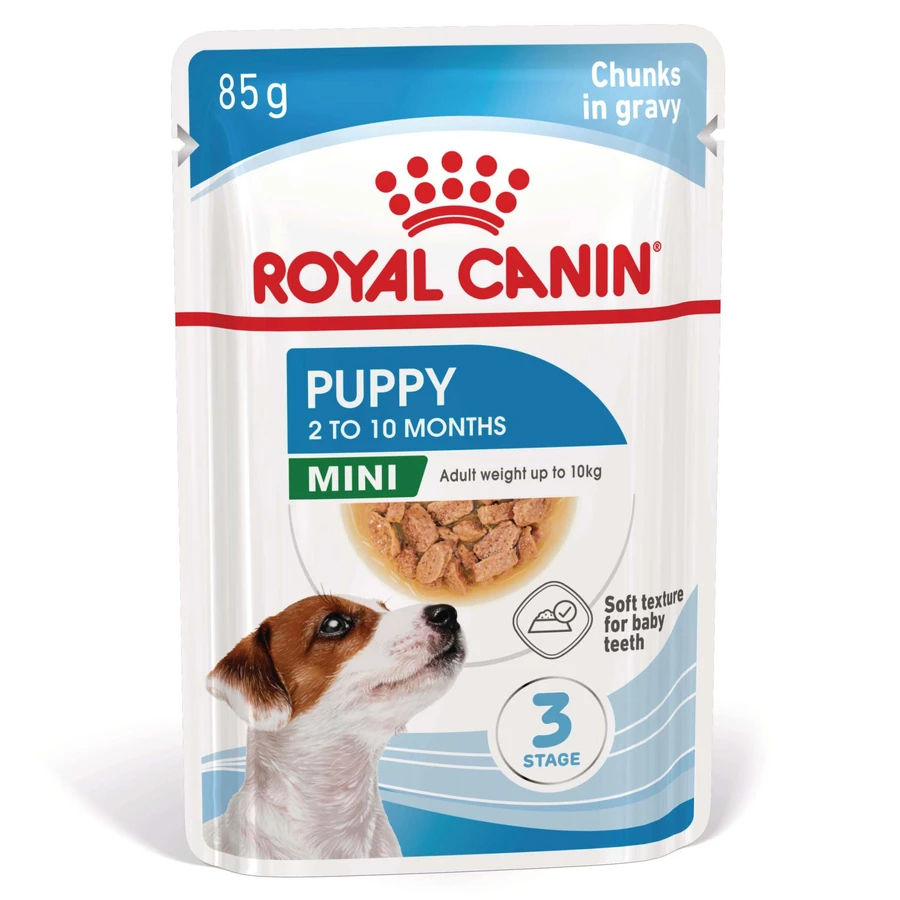 ROYAL CANIN Mini Puppy, natvoer voor jonge honden, (in saus), 85g