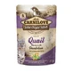 CARNILOVE Sterilized, Filete de Codorniz con Diente de León, sobre de comida húmeda sin cereales para gatos esterilizados, (en salsa), 85g