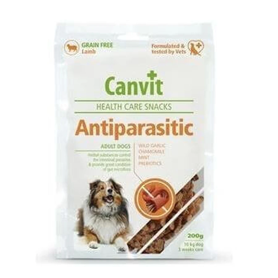 CANVIT Antiparasiticum, XS-XL, Lam, functionele beloningen zakje honden, 200g
