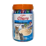 INABA Churu Varieties, Atún, cubo, sin cereales recompensa gatos tubo, (puré), 700g