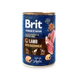 BRIT Premium By Nature, Lamm mit Buchweizen, getreidefreies Hundefutter in Dosen, (Pastete), 400g